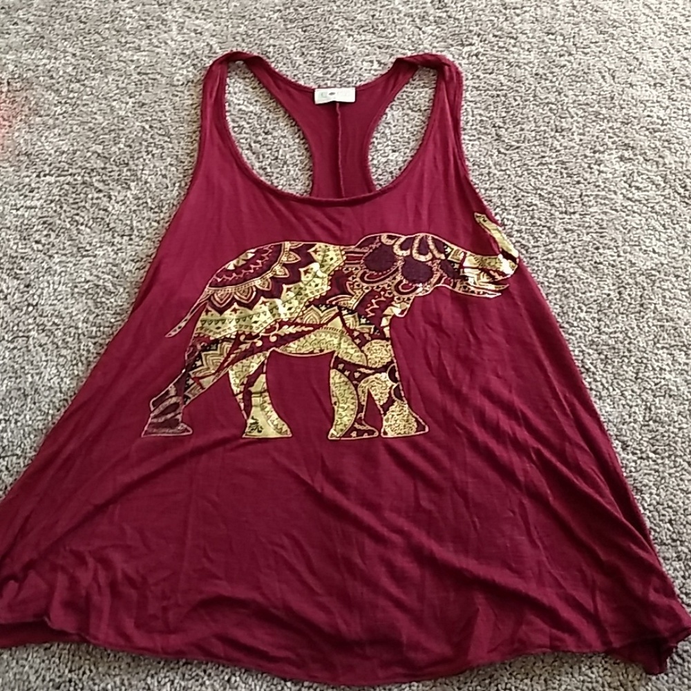 Red tank top